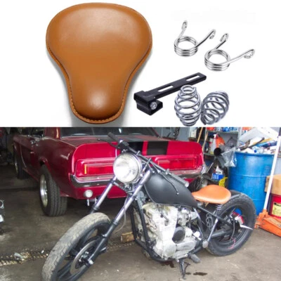 $72.24 • Buy For Yamaha V-Star 250 650 950 1100 1300 Bobber Motorcycle Solo Seat Saddle Brown