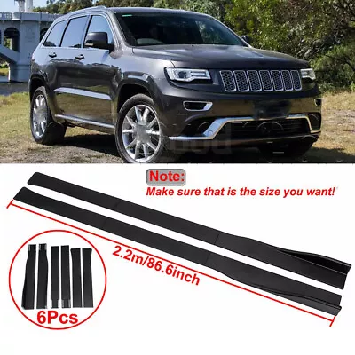 86.6  Side Skirt Extension Rocker Panel Splitters For Jeep Grand Cherokee WK2 WK • $45.95