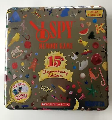 Briarpatch I SPY Memory Game 15th Anniversary Edition Collector Tin Complete Set • $9.72