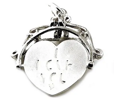 Sterling Silver Large I Love You Spinner Fob Charm          • $23.63