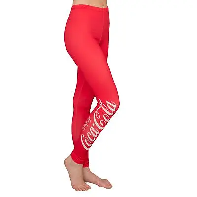 Adult Women's Coca Cola Coke Red Leggings • $24.99