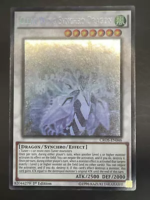 Yugioh Clear Wing Synchro Dragon Ghost Rare 1st Edition V. Good Cros-en046 • £59.99