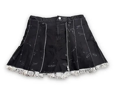 H.NAOTO H.ANARCHY Women's Mini Skirt Black Gothic Harajuku Size S/M • $89