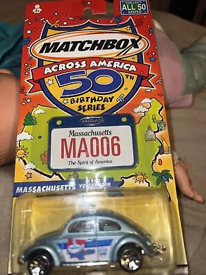Matchbox Across America 50 Th Birthday Series Massachusetts 1962 Volkswagon Beet • $4.10