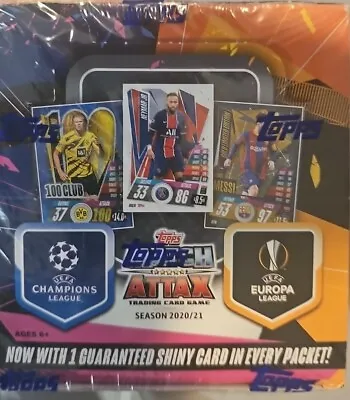 2020-21 Topps UEFA Champions League Match Attax Sealed 30 Pack 180 Card Box • $41.85