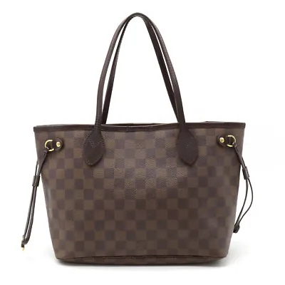 LOUIS VUITTON N51109 Damier Ebene Neverfull PM Tote Bag Used 240228T • $583.16