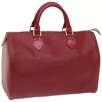 LOUIS VUITTON Epi Speedy 30 Hand Bag Castilian Red M43007 LV Auth 66400 • $398