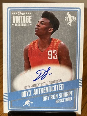 $2.99 • Buy Dayron Shape 2021 Onyx Vintage Rookie Auto SP /50 #VADS RC On Card