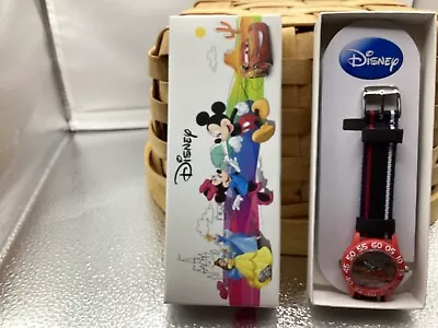 Disney Time To Tell Time Cars Black Nylon Strap Watch • $9.99
