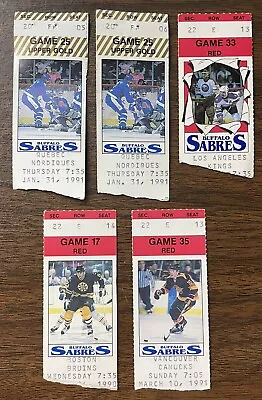 RARE Vintage Buffalo Sabres Ticket Stub Lot Kings Wayne Gretzky 47th Goal AUD • $69.99