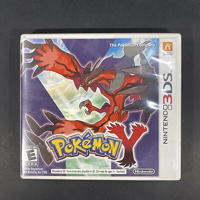 Pokemon Y 3DS 2013 Authentic Americas Version Case Manual Inserts CIB EUC • $65