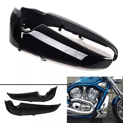 $118.98 • Buy Gloss Black Left &Right Radiator Side Covers Shrouds For Harley V-Rod VRSCAW US