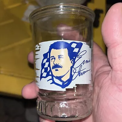 Vtg Bama Jelly Jar Glass Nascar Ernie Irvan Champion Series #2 Excellent • $6