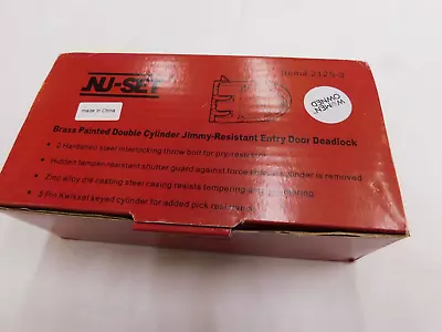 Nuset Kwikset Keyed Interlocking Deadbolt Lock • $16