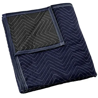 Moving Blanket Furniture Pad - Pro Economy - 80  X 72  Navy Blue And Black • $29.99