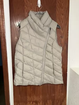 Nicole Miller Large Women's Asymmetrical Full Zip Quilted Lightweight Vest 3352 • $18