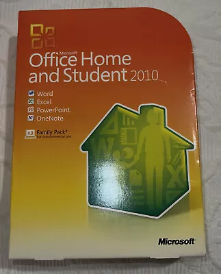 Microsoft Office Home And Student 2010 Software For Windows (79G-02144) • $45