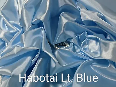 $3.97 • Buy Silk Habotai Lining Light Blue 60  Wide By Yard , Blouse, Scarves, Lingerie.