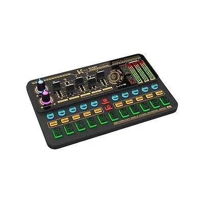 $27.93 • Buy Muslady SK500 Portable Live Sound Card Voice Changer Device Audio Mixer Built...