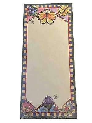 SUSAN WINGET NEW Sealed List Note Pad Vintage Flowers Butterflies Bees Ladybugs • $19.99