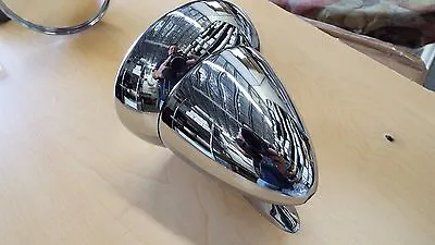 4 1/2  Bullet Race & Sports Car GT Racing Chrome Side Exterior 1 Mirror Rat Rod • $49.95