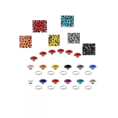 150Sets Snap Fasteners Kit Tool 11 Colors 4mm Metal Snap Buttons Rings With F... • $14.61
