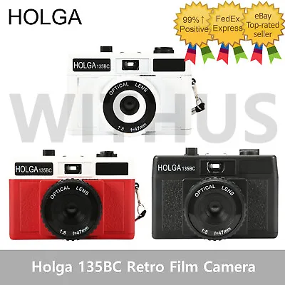 $93.99 • Buy HOLGA 135BC 35mm Retro Film Camera Black/White/Red 3 Colors- Express