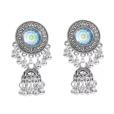 Gypsy Ethnic Round Bells Indian Jewelry Earrings Vintage Tribe Jhumka Earrings • $4.41