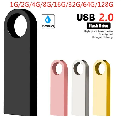 128/64/32/16G USB 2.0 Flash Drives Metal Portable Memory Stick U Disk Storage AU • $7.22