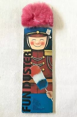 Vintage Fun Duster Wand Polyester Dust Non Allergenic Red White Blue 80s 90s Vtg • $39.99