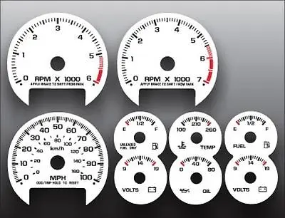 1998-2005 Chevrolet S10 TACH AUTO Dash Instrument Cluster White Gauges • $27.99