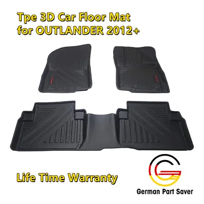 $119 • Buy TPE 3D Moulded Prime Quality Car Floor Mats For Mitsubishi OUTLANDER 2012+