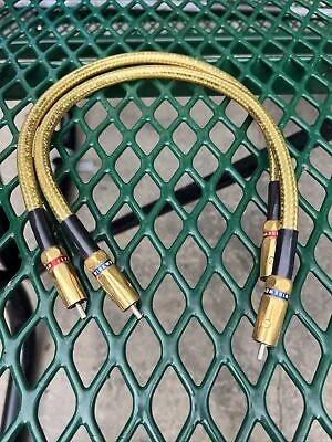 $350 • Buy Wireworld SUPER Eclipse GOLD RCA Audio Interconnect Cable Pair 0.5
