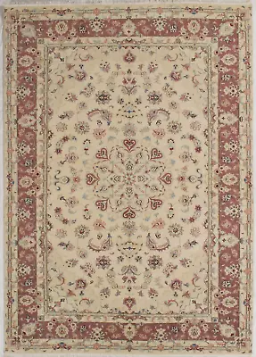 Ivory Rose Mashadd Hand Knotted Wool Oriental Area Rug Carpet 6'9  X 9'6  • $2399.20