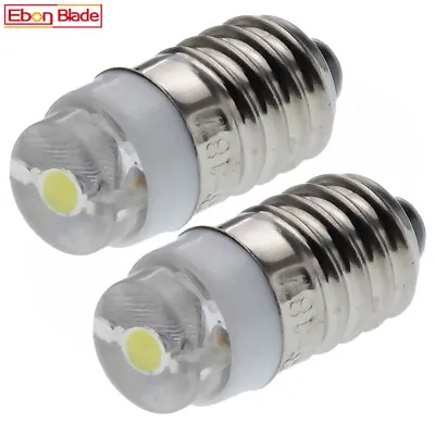 E10 Base Minuature LED Bulb 1.5v 2.2v 2.4v 3v Screw Mes 0.5W White Light Lamp DC • $7.99