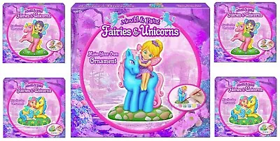 Make Your Own Fairy & Unicorns Ornament Set Mould And Paint + FREE GIFT 🦄 • £9