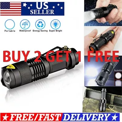 Super Bright LED Tactical Flashlight Military Grade Torch Small Handheld Light • $5.99