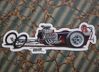 Keith WEESNER Decal Blown HEMI Rail DRAGSTER Vintage FED V8 Hot Rod NHRA Bako • $9.99