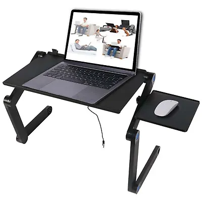 $0.99 • Buy 360°Adjustable Folding Notebook Laptop Desk Sofa Bed Tray Stand Table Computer