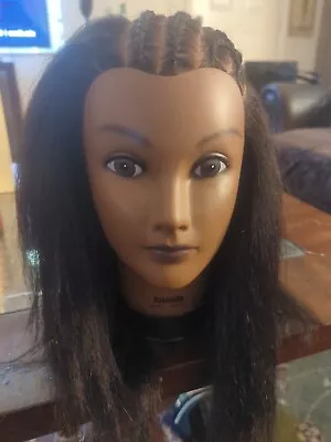 New 100% Human Hair Mannequin Head Hairdresser Manikin Cosmetology Training Doll • $20