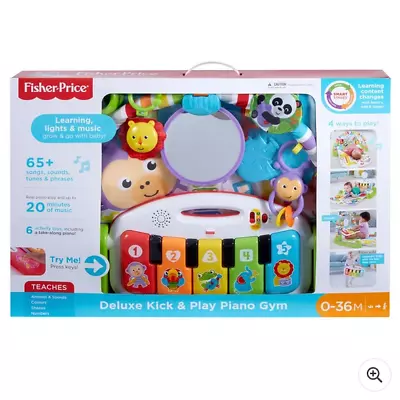 Fisher-Price Deluxe Kick & Play Piano Gym Play Mat • $233.90