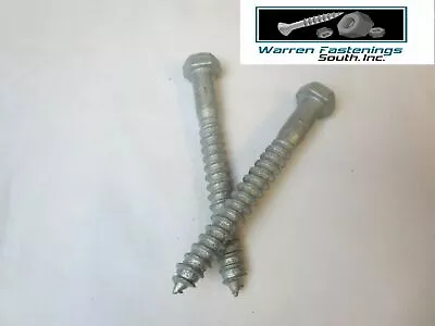 1/4 X 6 Hex Head Lags Lag Bolts Hot Dipped Galvanized 100 Pcs • $36.25