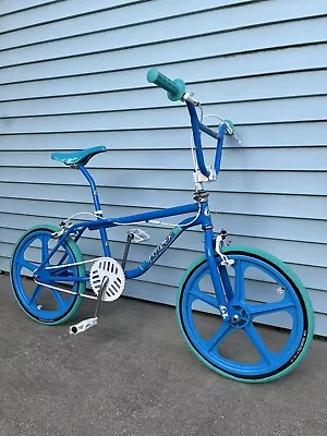 GT Performer Bmx Freestyle Bike Skyway Tires Air Vertigo Compe Vintage Blue Maui • $2100