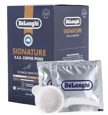 Delonghi E.S.E. Coffee Pods Signature 25 Pack (DLSL011) - Rich Full-Bodied • $34.95