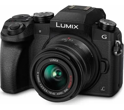 PANASONIC Lumix DMC-G7EB-K Mirrorless Camera With 14-42 Mm F/3.5-5.6 Lens • £419.99