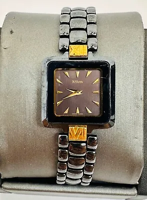 AUTHENTIC H. Stern Blue Stainless Steel & Yellow Gold Quartz Ladies Watch AS IS • $200