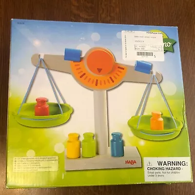 HABA Wooden Play Store Scale Toy Includes All 5 Weights MSRP $100 Plus • $49.99