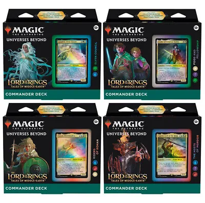 The Lord Of The Rings Commander Deck Set - MTG Magic The Gathering - Brand New! • $178.75