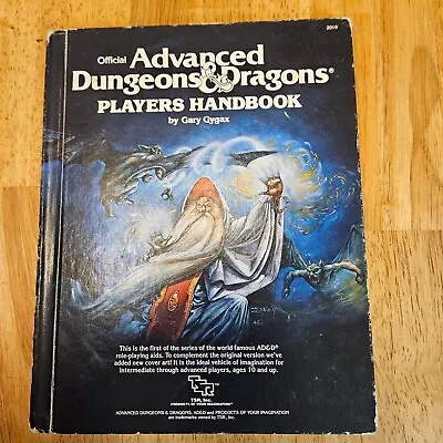 TSR Advanced Dungeons And Dragons Players Handbook- 1980 • $60
