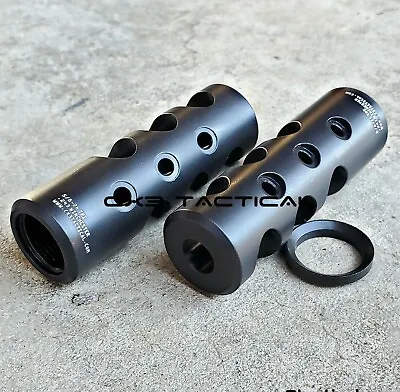 .243 Muzzle Brake Compensator 5/8-24 TPI Crush Washer 5/8x24 Black Comp 243 Win • $31.99